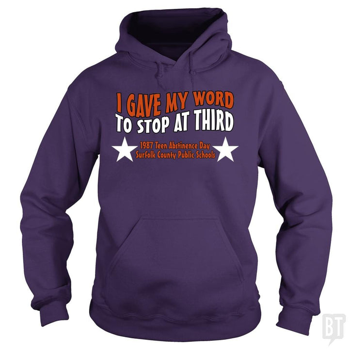 SunFrog-Busted BustedTees Hoodie / Purple / S Abstinence