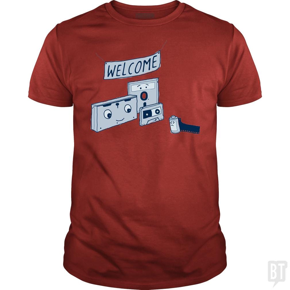 SunFrog-Busted BustedTees Classic Guys / Unisex Tee / Red / S Analog Retirement