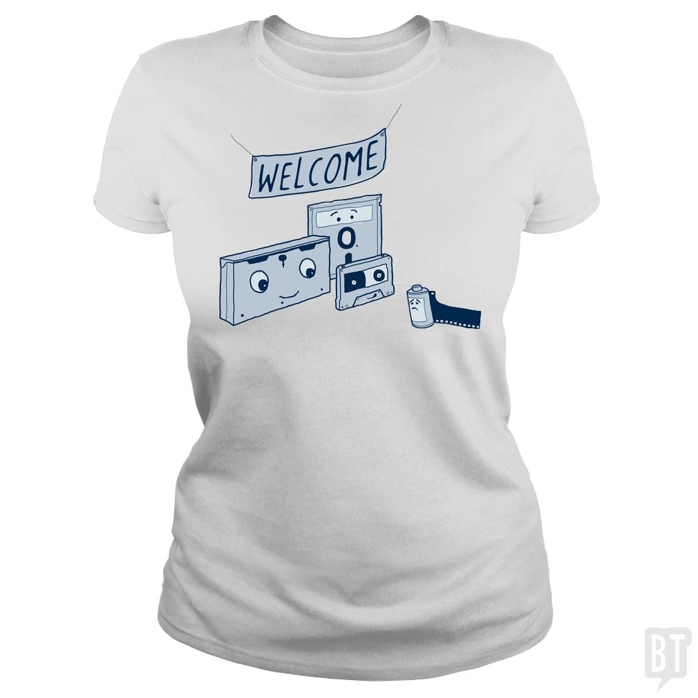 SunFrog-Busted BustedTees Classic Ladies Tee / White / S Analog Retirement