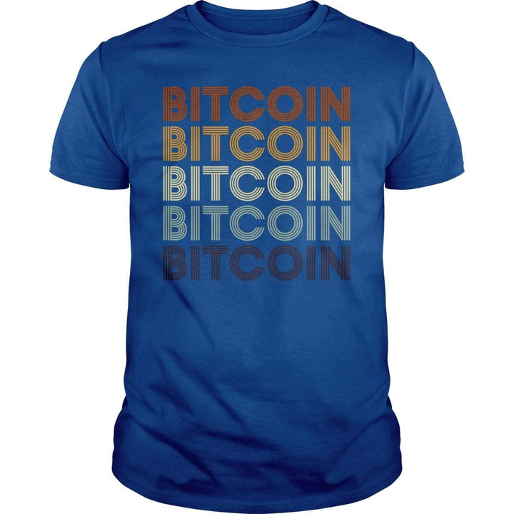 SunFrog-Busted BustedTees Classic Unisex / Royal Blue / S Bitcoin Retro