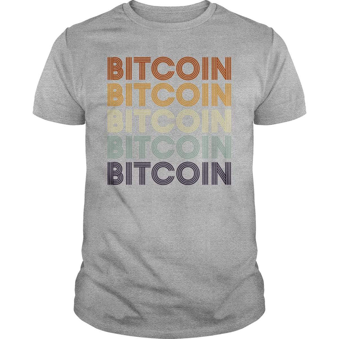 SunFrog-Busted BustedTees Classic Unisex / Grey / S Bitcoin Retro