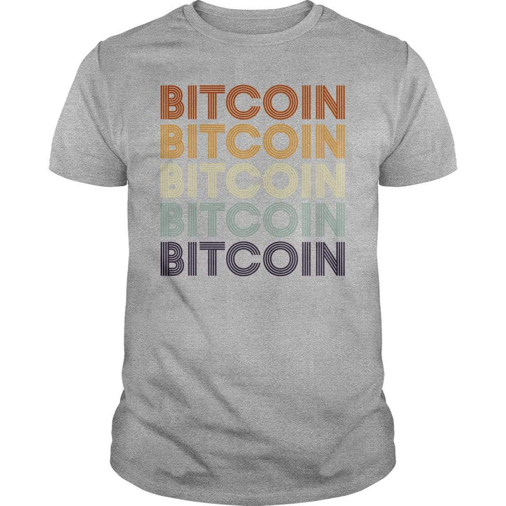 SunFrog-Busted BustedTees Classic Unisex / Grey / S Bitcoin Retro