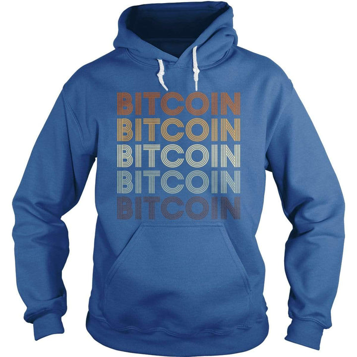 SunFrog-Busted BustedTees Hoodie / Royal Blue / S Bitcoin Retro