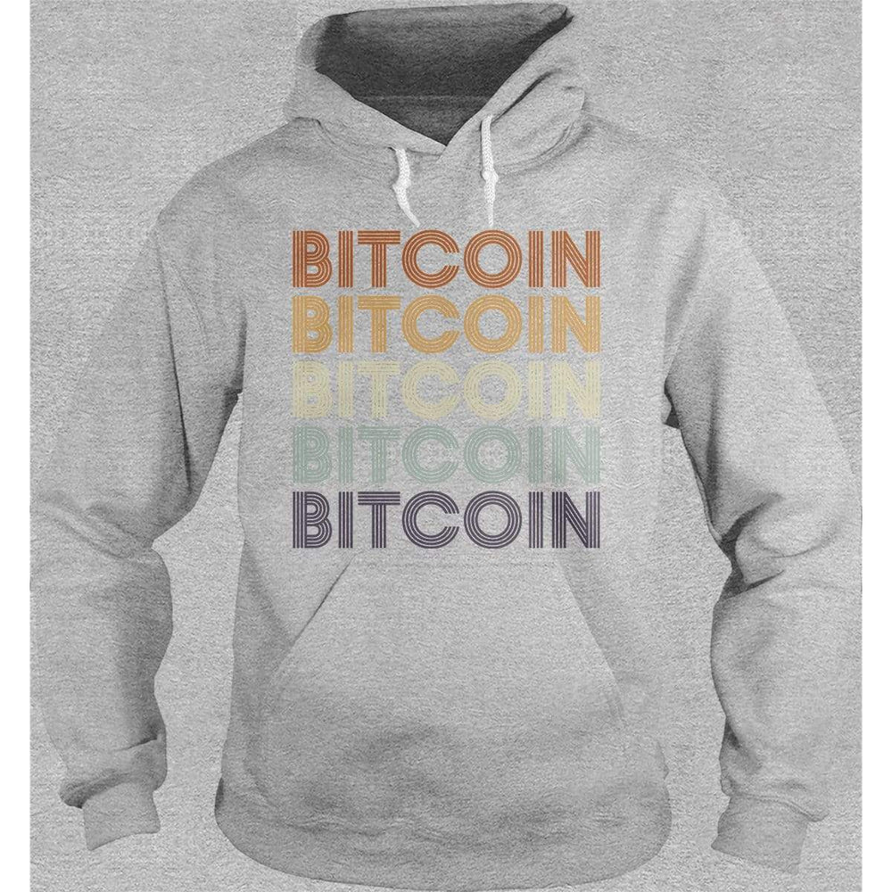 SunFrog-Busted BustedTees Hoodie / Grey / S Bitcoin Retro