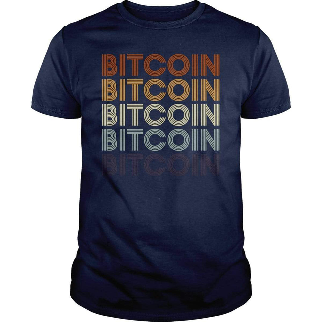 SunFrog-Busted BustedTees Classic Unisex / Navy / S Bitcoin Retro