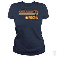 Load image into Gallery viewer, SunFrog-Busted BustedTees Classic Ladies Tee / Navy Blue / S BTC Retirement Plan
