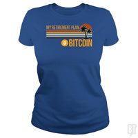 Load image into Gallery viewer, SunFrog-Busted BustedTees Classic Ladies Tee / Royal Blue / S BTC Retirement Plan
