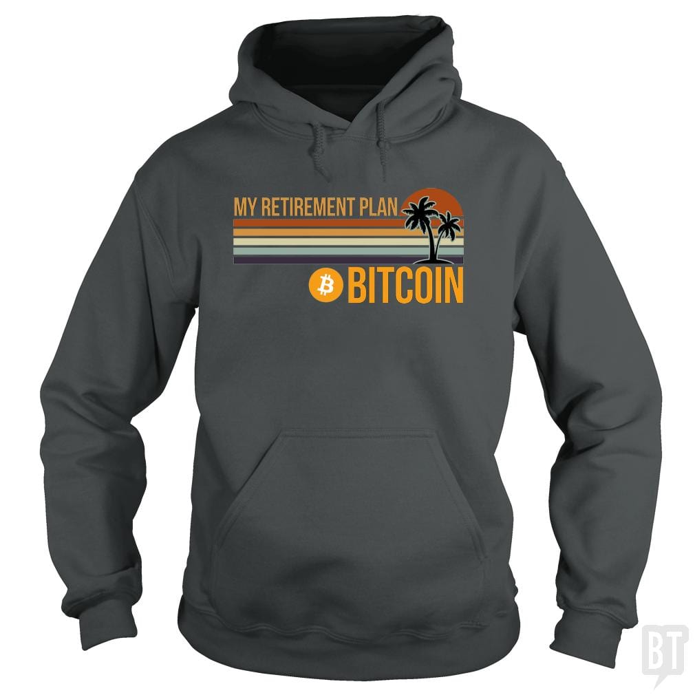 SunFrog-Busted BustedTees Hoodie / Dark Heather / S BTC Retirement Plan