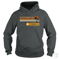 Load image into Gallery viewer, SunFrog-Busted BustedTees Hoodie / Dark Heather / S BTC Retirement Plan
