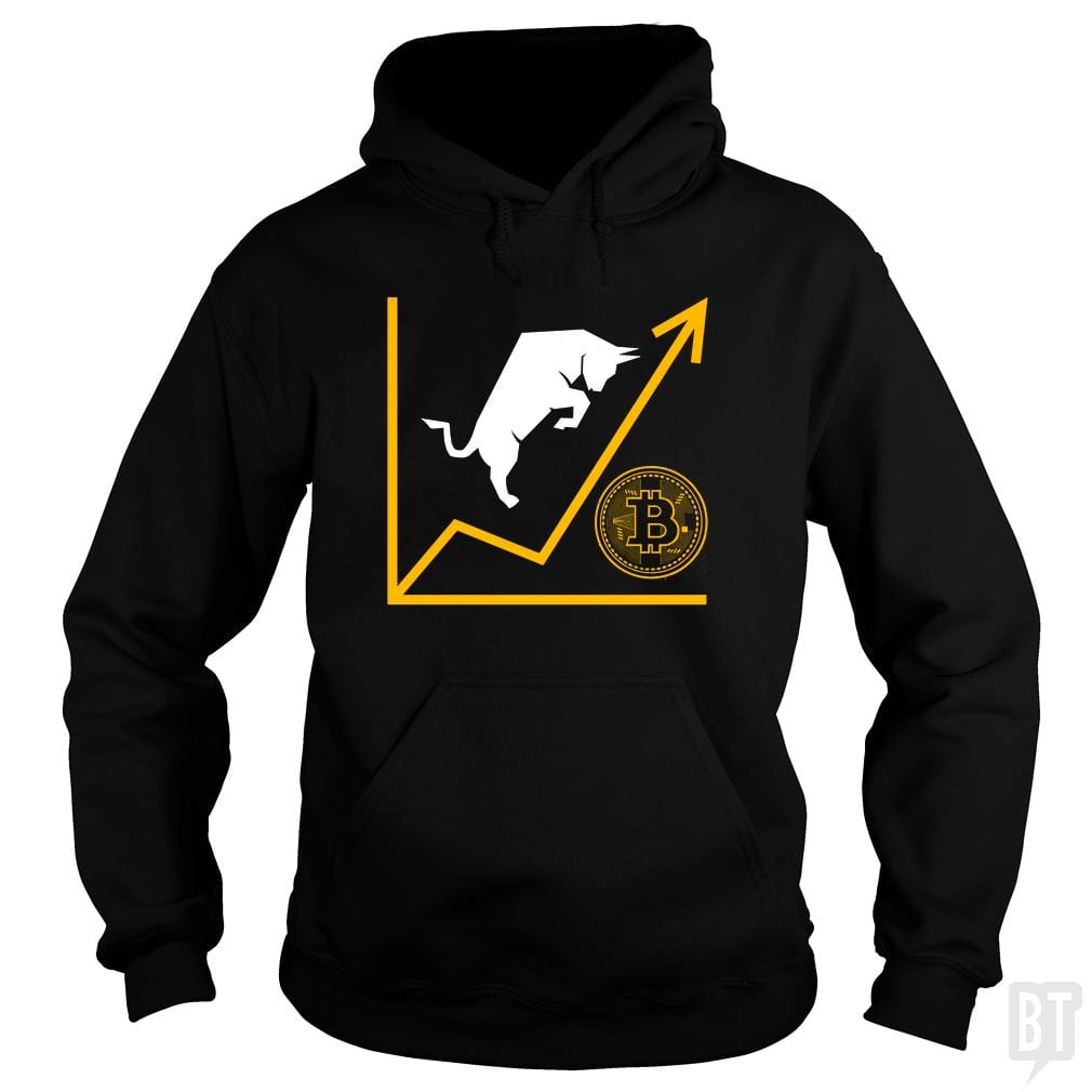SunFrog-Busted BustedTees Hoodie / Black / S Bull Bitcoin