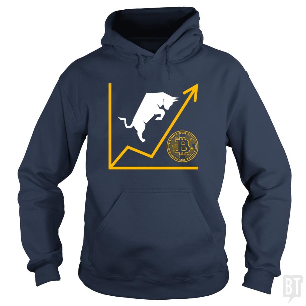 SunFrog-Busted BustedTees Hoodie / Navy Blue / S Bull Bitcoin