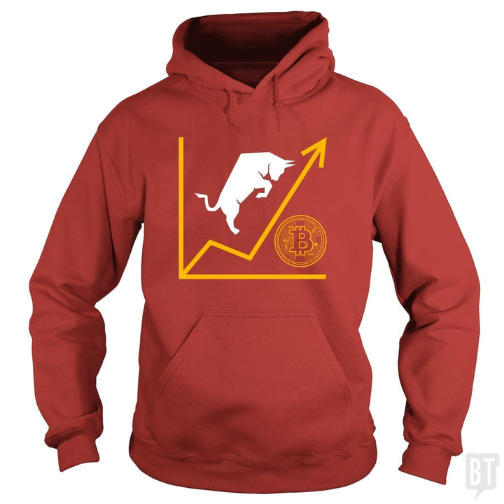 SunFrog-Busted BustedTees Hoodie / Red / S Bull Bitcoin