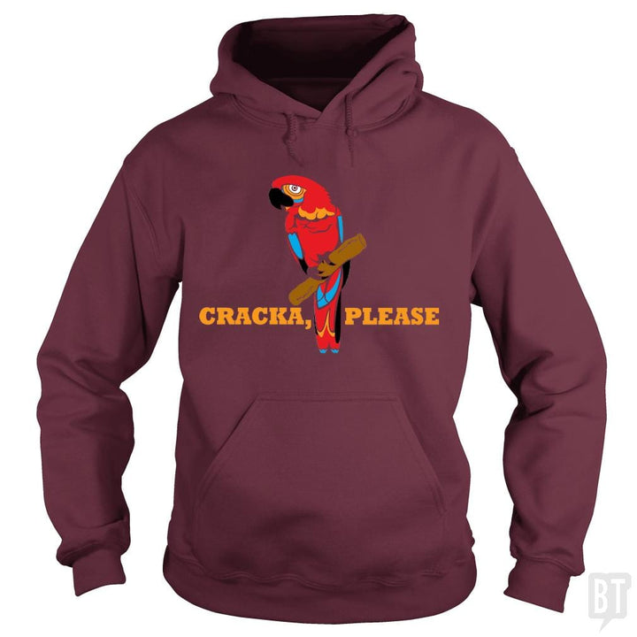 SunFrog-Busted BustedTees Hoodie / Maroon / S Cracka' Please