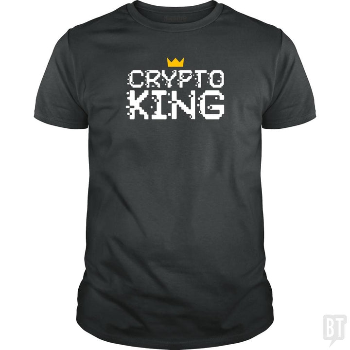 SunFrog-Busted BustedTees Classic Guys / Unisex Tee / Dark Heather / S Crypto King