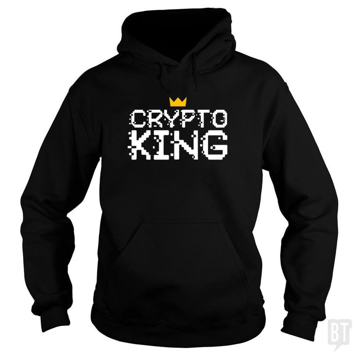 SunFrog-Busted BustedTees Hoodie / Black / S Crypto King