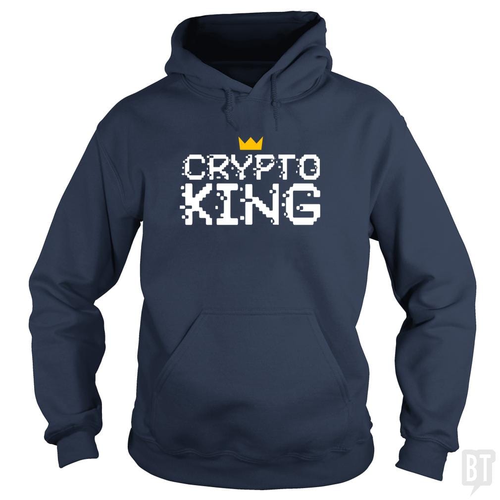 SunFrog-Busted BustedTees Hoodie / Navy Blue / S Crypto King