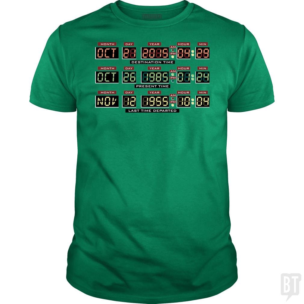 SunFrog-Busted BustedTees Classic Guys / Unisex Tee / Irish Green / S Delorean Dashboard