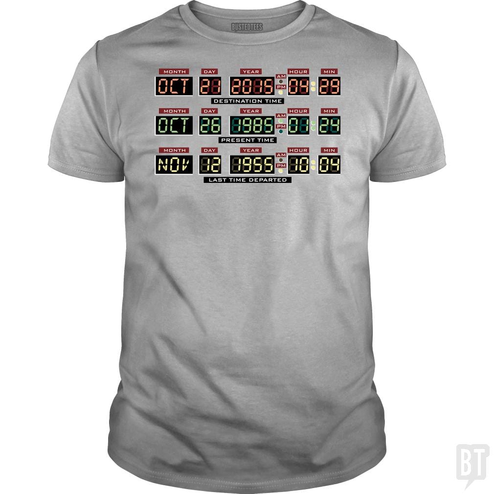 SunFrog-Busted BustedTees Classic Guys / Unisex Tee / Sport Grey / S Delorean Dashboard