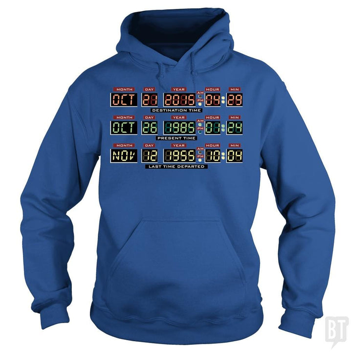 SunFrog-Busted BustedTees Hoodie / Royal Blue / S Delorean Dashboard