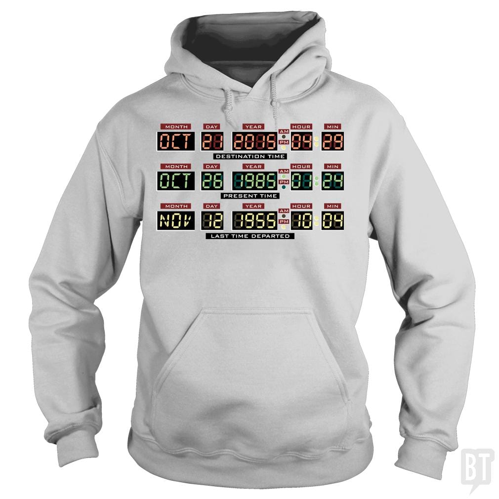 SunFrog-Busted BustedTees Hoodie / Sport Grey / S Delorean Dashboard