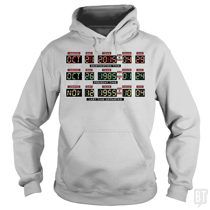SunFrog-Busted BustedTees Hoodie / Sport Grey / S Delorean Dashboard