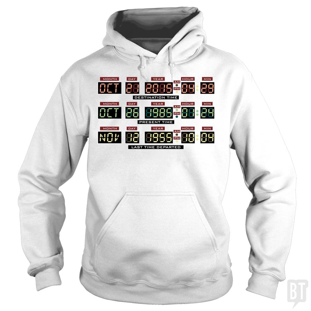 SunFrog-Busted BustedTees Hoodie / White / S Delorean Dashboard