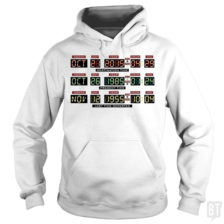 SunFrog-Busted BustedTees Hoodie / White / S Delorean Dashboard