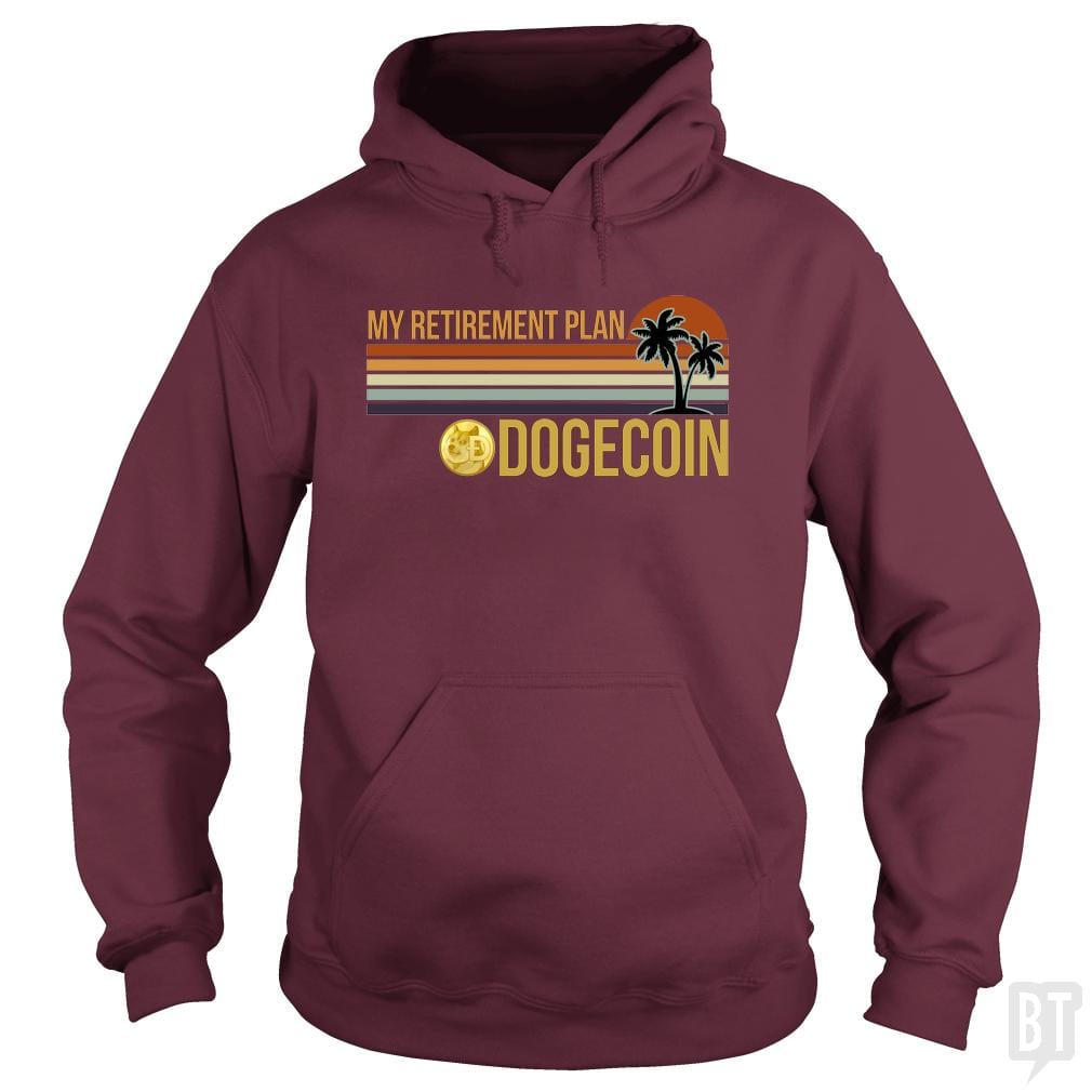 SunFrog-Busted BustedTees Hoodie / Maroon / S DOGE Retirement Plan
