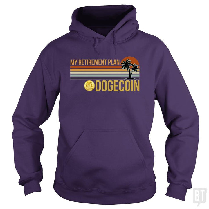 SunFrog-Busted BustedTees Hoodie / Purple / S DOGE Retirement Plan