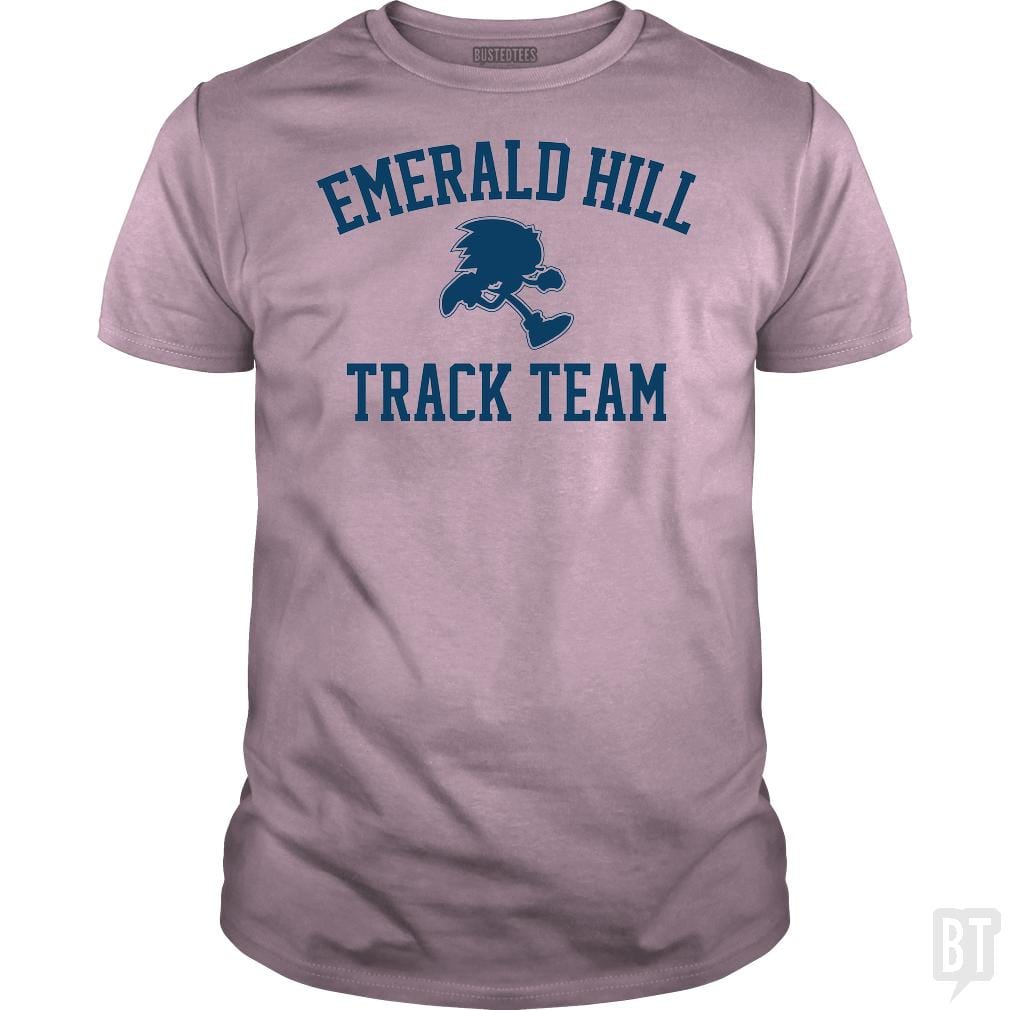 SunFrog-Busted BustedTees Classic Guys / Unisex Tee / Light Pink / S Emerald Hill Track Team