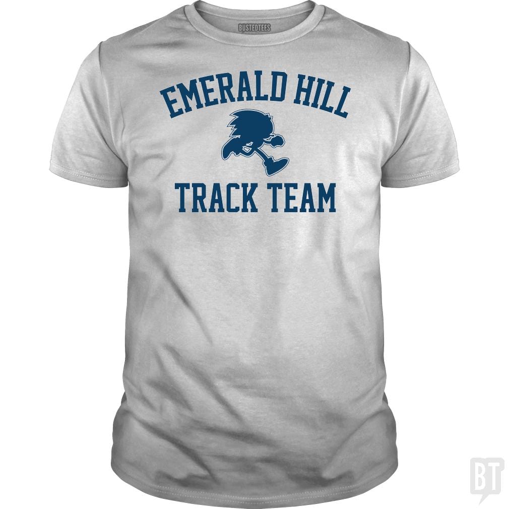 SunFrog-Busted BustedTees Classic Guys / Unisex Tee / White / S Emerald Hill Track Team