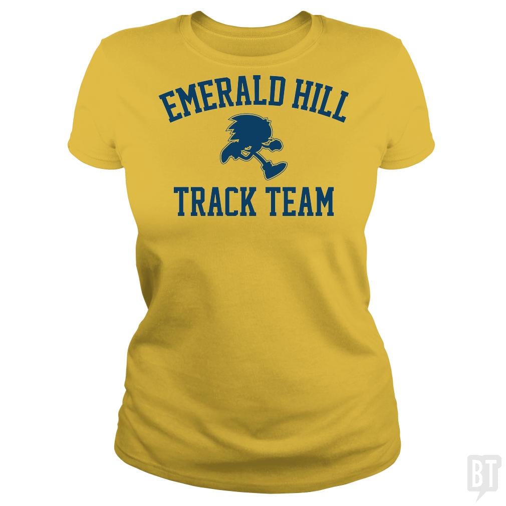 SunFrog-Busted BustedTees Classic Ladies Tee / Daisy / S Emerald Hill Track Team