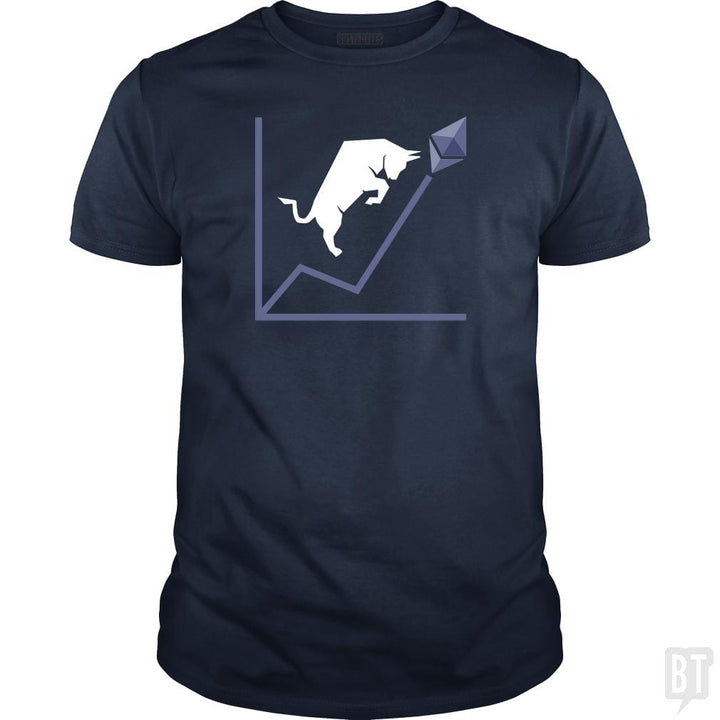 SunFrog-Busted BustedTees Classic Guys / Unisex Tee / Navy Blue / S ETH Bull Run