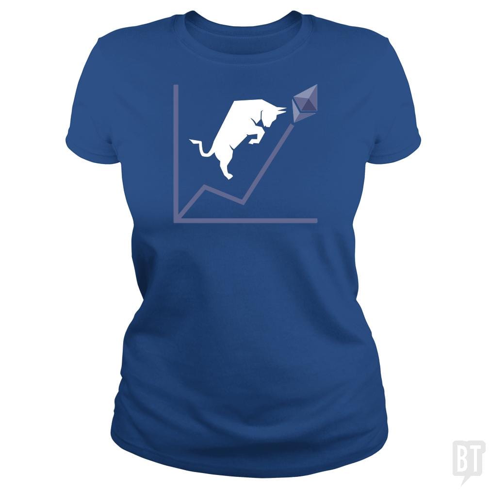 SunFrog-Busted BustedTees Classic Ladies Tee / Royal Blue / S ETH Bull Run
