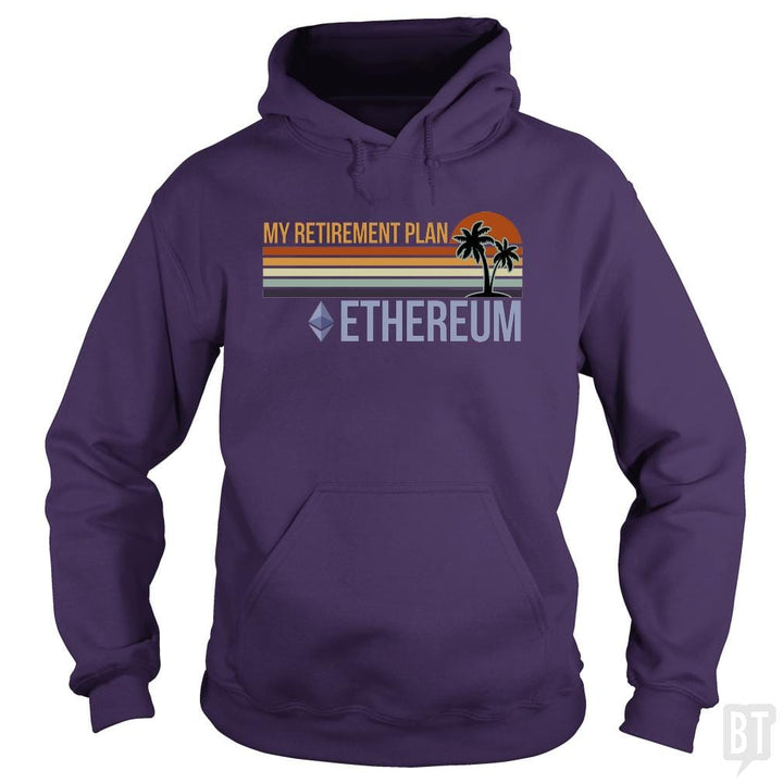 SunFrog-Busted BustedTees Hoodie / Purple / S ETH Retirement Plan