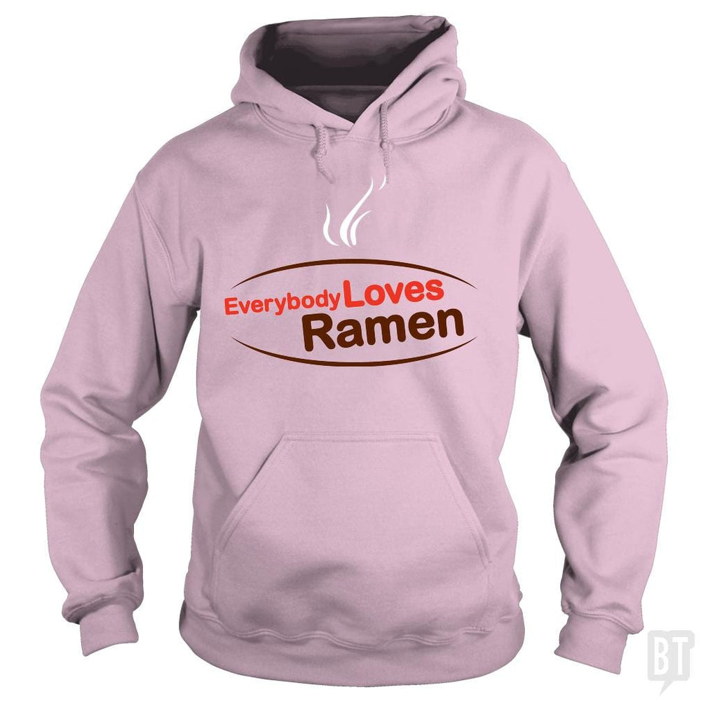 SunFrog-Busted BustedTees Hoodie / Light Pink / S Everybody Loves Ramen