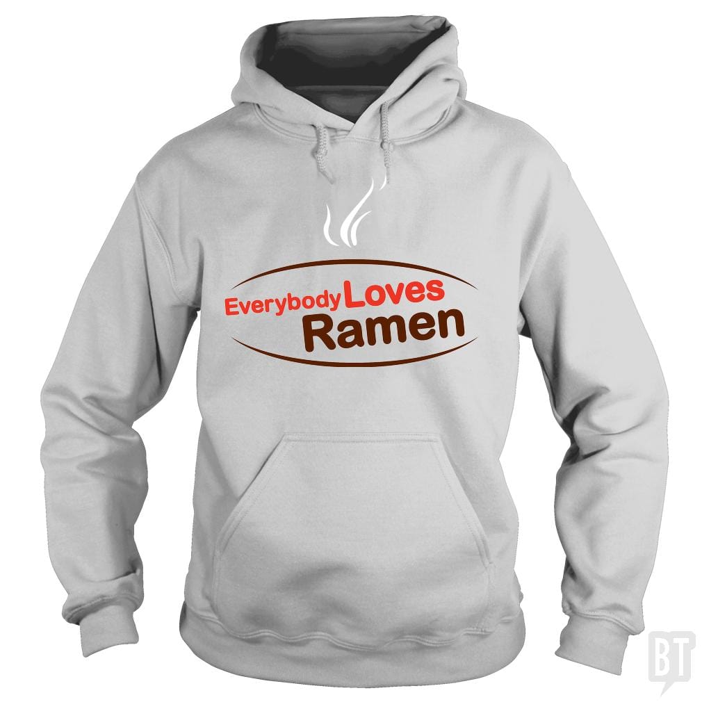 SunFrog-Busted BustedTees Hoodie / Sport Grey / S Everybody Loves Ramen