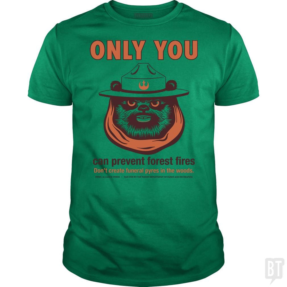 SunFrog-Busted BustedTees Classic Guys / Unisex Tee / Irish Green / S Ewok PSA