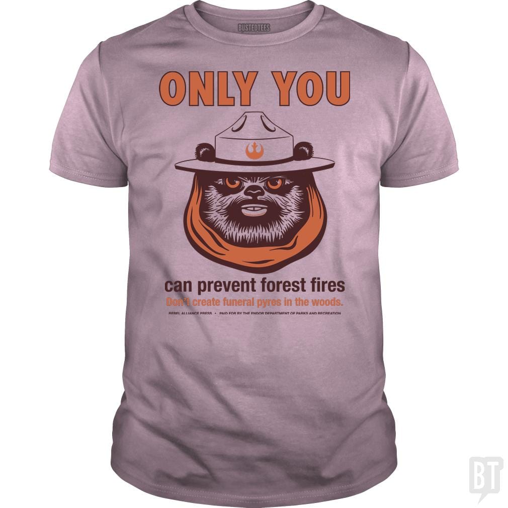 SunFrog-Busted BustedTees Classic Guys / Unisex Tee / Light Pink / S Ewok PSA