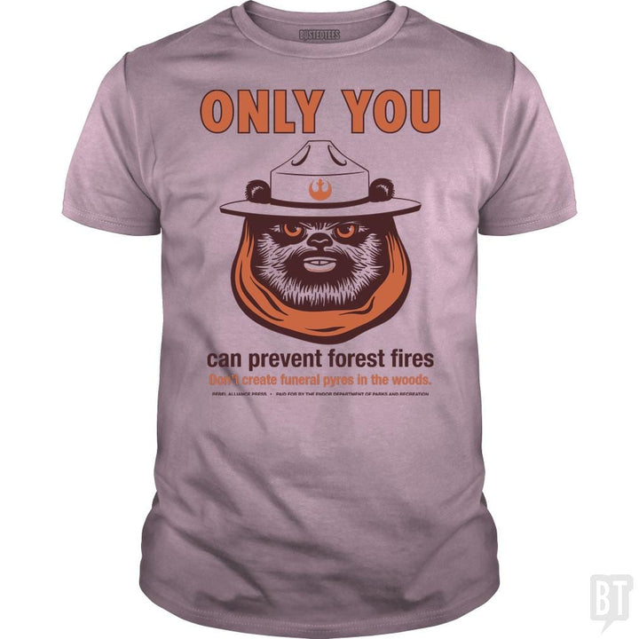 SunFrog-Busted BustedTees Classic Guys / Unisex Tee / Light Pink / S Ewok PSA