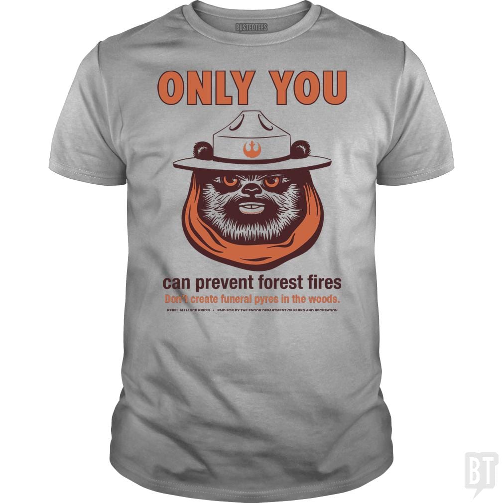 SunFrog-Busted BustedTees Classic Guys / Unisex Tee / Sport Grey / S Ewok PSA