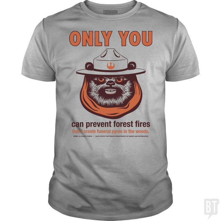 SunFrog-Busted BustedTees Classic Guys / Unisex Tee / Sport Grey / S Ewok PSA