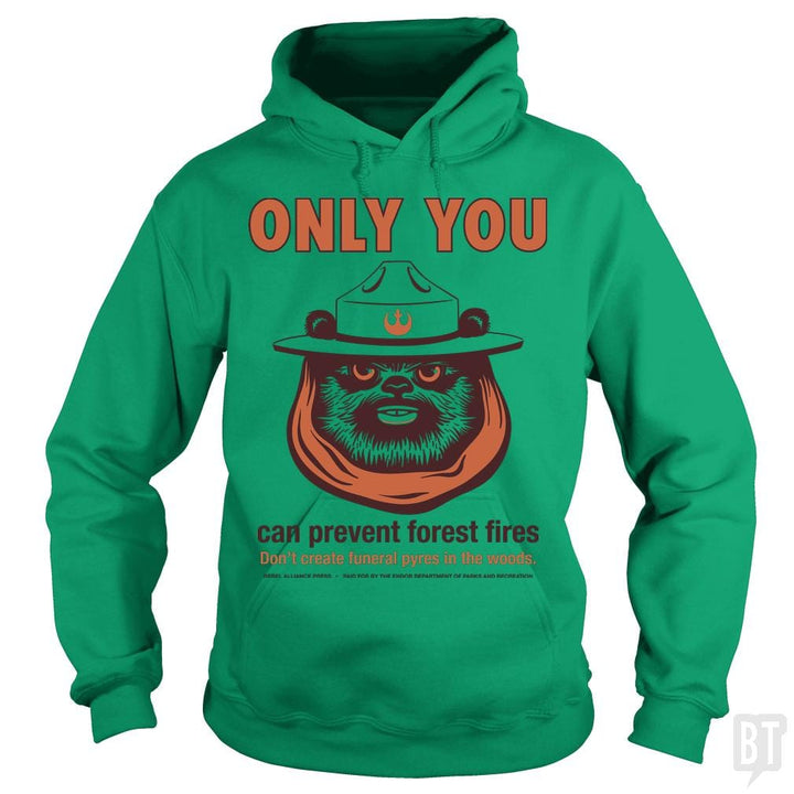 SunFrog-Busted BustedTees Hoodie / Irish Green / S Ewok PSA