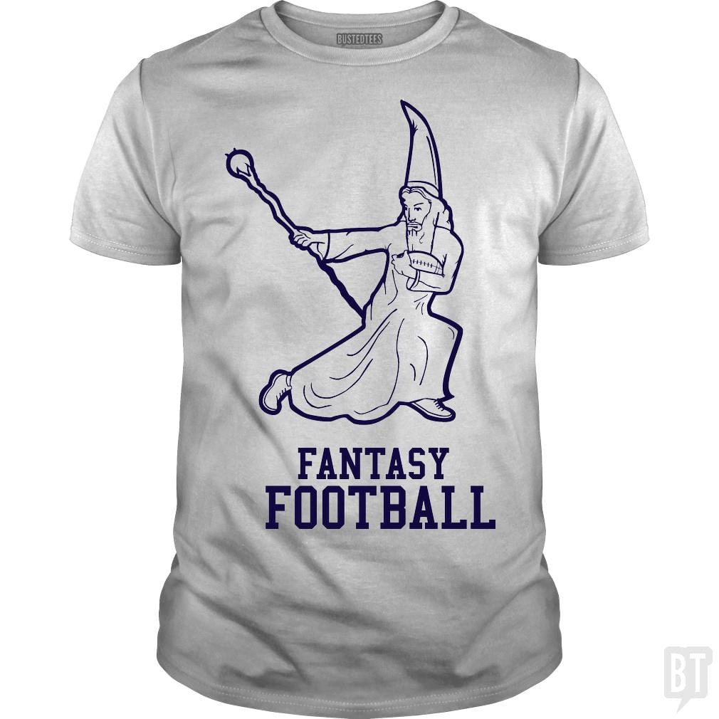 SunFrog-Busted BustedTees Classic Guys / Unisex Tee / White / S Fantasy Football