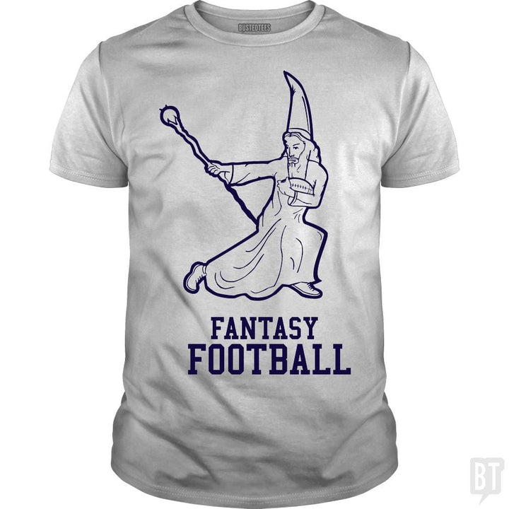 SunFrog-Busted BustedTees Classic Guys / Unisex Tee / White / S Fantasy Football