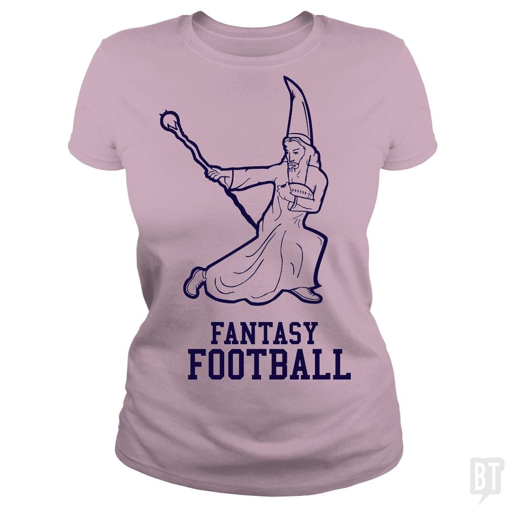 SunFrog-Busted BustedTees Classic Ladies Tee / Light Pink / S Fantasy Football