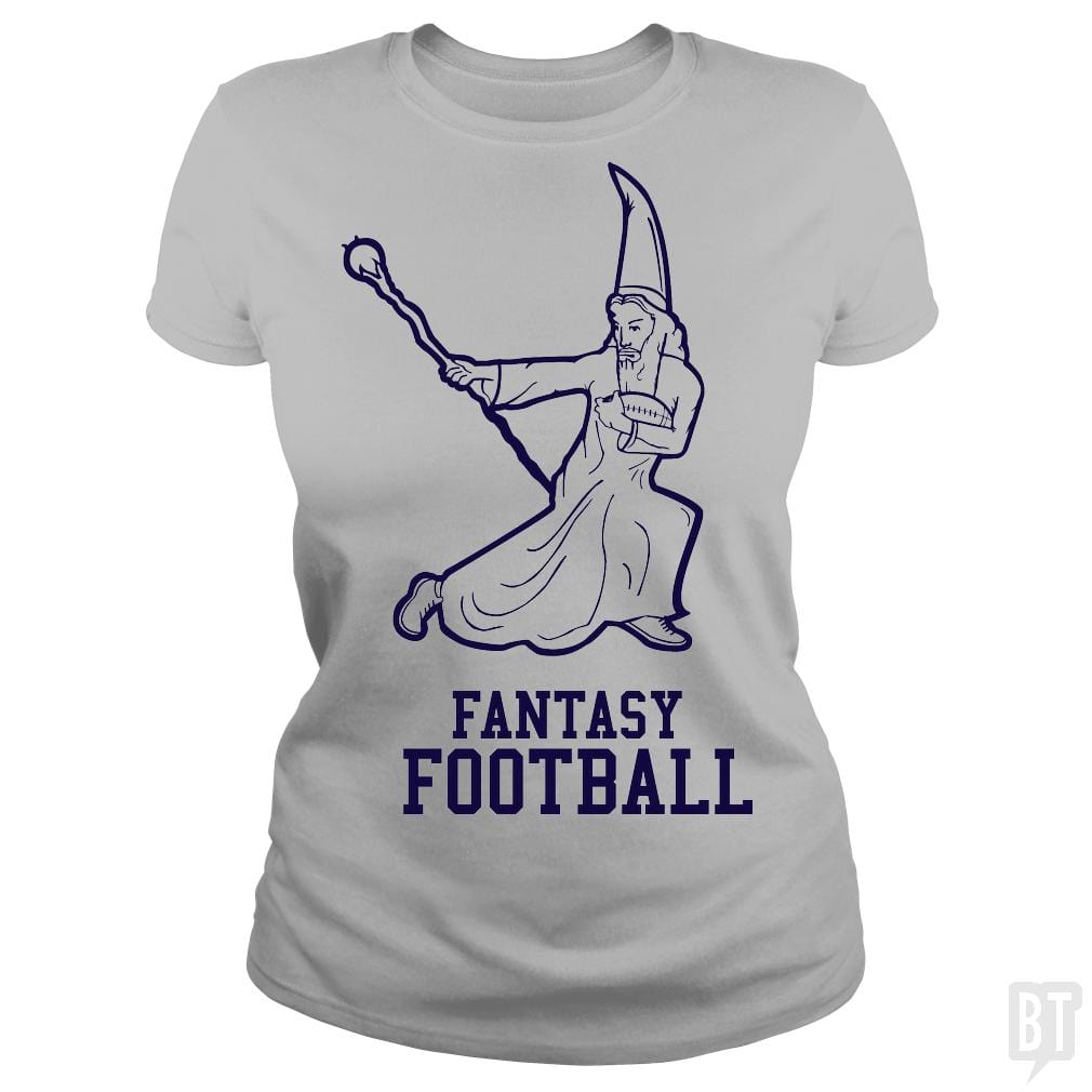 SunFrog-Busted BustedTees Classic Ladies Tee / Sport Grey / S Fantasy Football