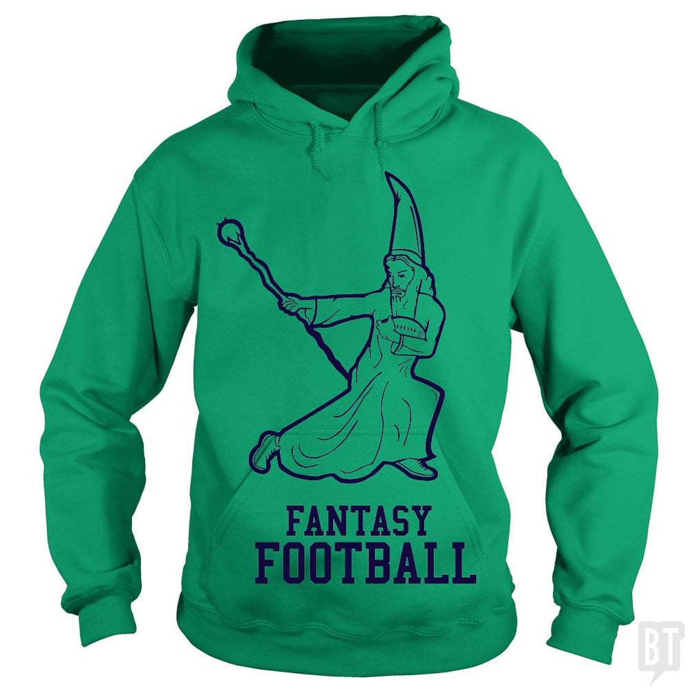 SunFrog-Busted BustedTees Hoodie / Irish Green / S Fantasy Football