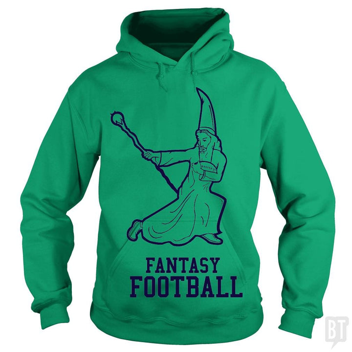 SunFrog-Busted BustedTees Hoodie / Irish Green / S Fantasy Football