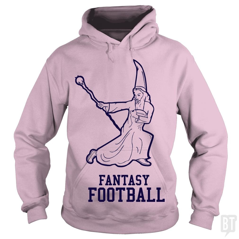 SunFrog-Busted BustedTees Hoodie / Light Pink / S Fantasy Football